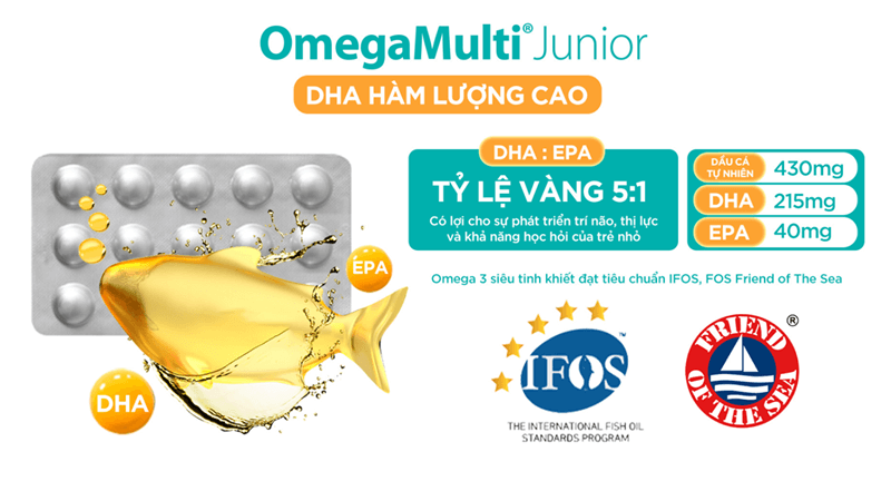 Omega-3 Multi tỷ lệ vàng đạt tiêu chuẩn IFOS và FOS